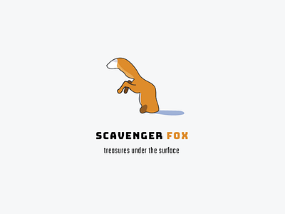 #dailylogochallenge 16 | 50 - fox logo animal dailylogo dailylogochallenge fox scavenger snow