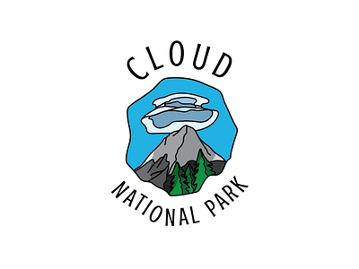 #dailylogochallenge 20 | 50 - national park logo badge cloud dailylogo dailylogochallenge mountain national park outline pine shadow sky snow