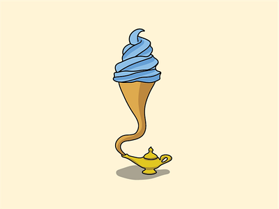 #dailylogochallenge 27 | 50 - ice cream logo