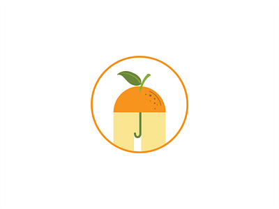 #dailylogochallenge 47 | 50 - juice company logo dailylogo dailylogochallenge juice company logo orange umbrella