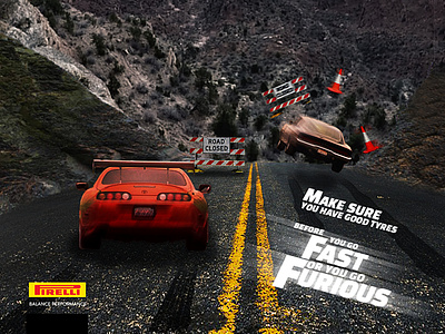 Fast and Furious design print ads