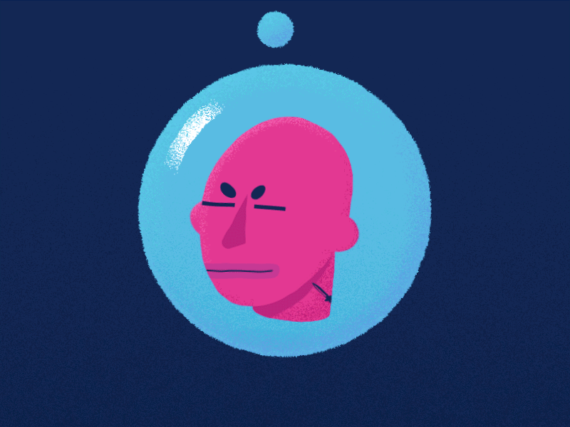 💤 after effect animation bubble head illistration illustrator