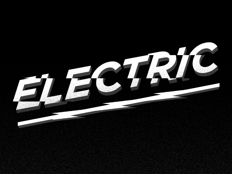 ⚡️ ELECTRIC ⚡️ after effects animation design electric gif graphic design illustrator motion typo typography