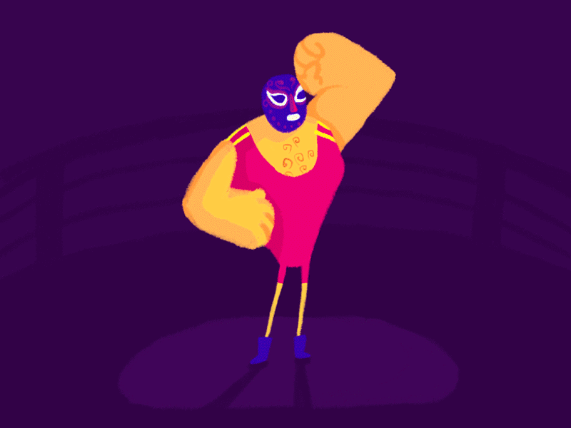 Lucha Libre! animation character design illustration luchador motion wrestling