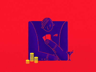 Le Chiffre casino character design graphic design illustration movie