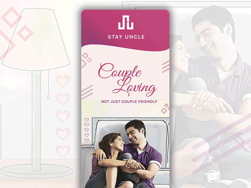 Standee - StayUncle | Hotels for Couples in India outdoor branding print design standee stayuncle