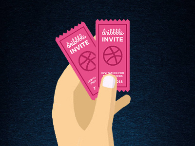 2 Dribbble Invites invites