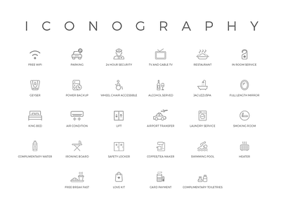 Iconography- Hotel Icons