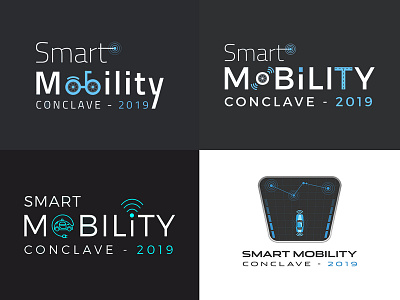 Logo Design | Smart Mobility Conclave 2018 ai branding electric infrastructure logo logo design concept mobility smart smart car transit transport vehicles