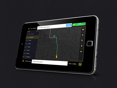 Driver App - Tablet - Urban Mobility app bus car car app carpool driver mobile app mobility public transport shuttle smart mobility transit transport
