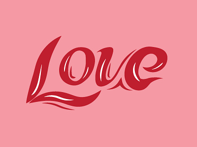 Love logo typography