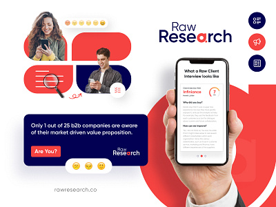 Raw Research brand design graphic design logo typography ui vector website