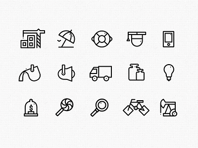 Industry icon pack icons industry magazine pictography