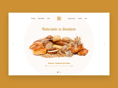 Kampa bakery - website design concept