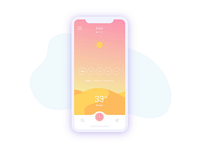 Weather App Concept - animation animation 2d animation after effects cloudy design illustration ios mobile app motion rainy snow sunny ui user interface ux ui ux ui design vector weather weather app weather forecast