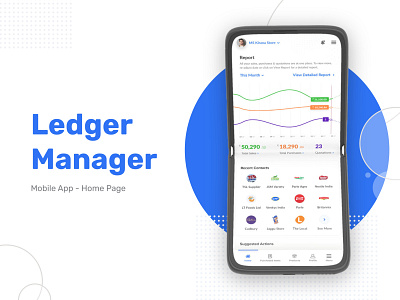 Ledger Manager Mobile App clean design design ledger manage account mobile app ui ux