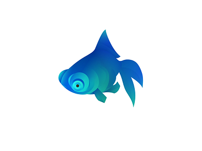 Bluefish ai animal fish logo