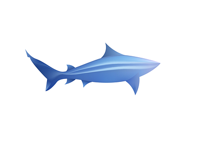 Shark ai animal design logo shark