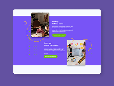 WOO LANDING SECOND SECTION branding design landing page ui ux