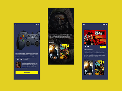 GAMING APP app design productdesign ui