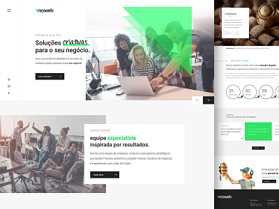 Concept Design for Digital Agency branding brasil clean creative design design design agency figma illustration layout project social typography ui uidesign ux web website