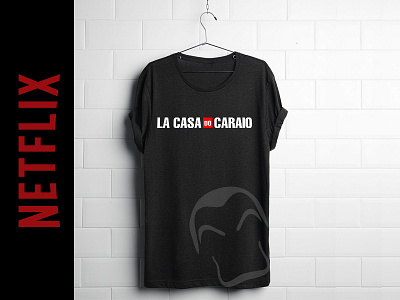 LA CASA do CARAIO casa de la netflix papel t shirt