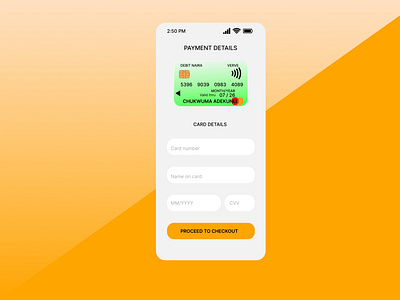 Credit Card Checkout Form dailyui design productdesign ui ux