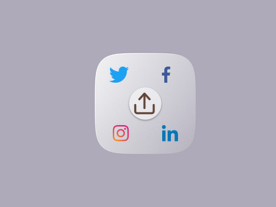 Social Share Icon dailyui design productdesign ui ux