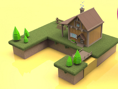 Low Poly Sweet House