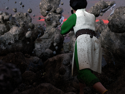3d character Toph Beiphong (Avatar the last airbender)