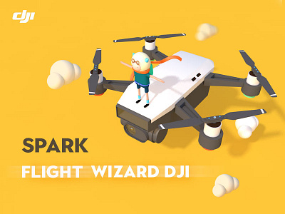 Spark Flight Wizard DJI c4d dji uav ui 设计