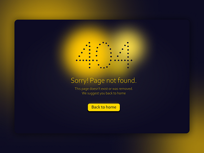 DailyUI 008 404 Error Page