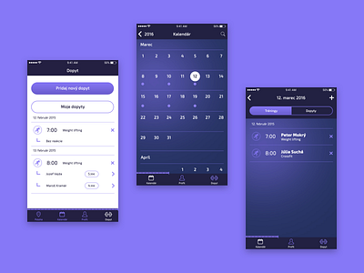 Fitness App (2016) app app design design fitness fitness app startup ui ux