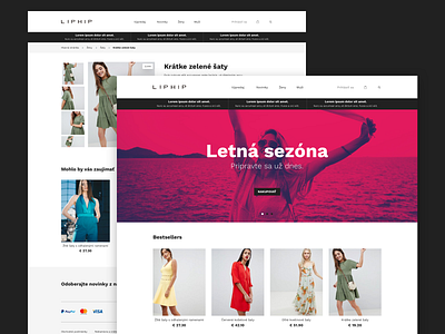 Liphip (2018) design e commerce e commerce shop ecommerce eshop fashion fashion brand ui ux web webdesign