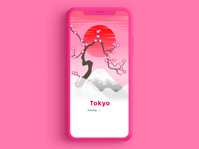 Weather Screen For iPhone X