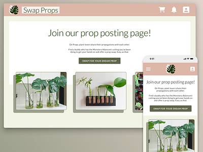 Swap Props Sign Up Page