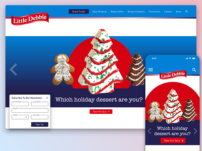 Little Debbie Home Page UI Redesign