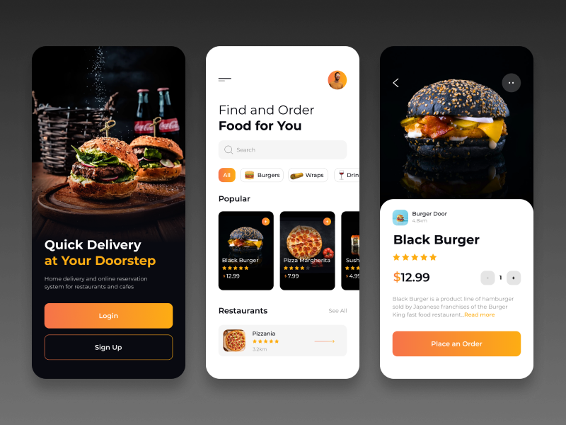 Food Delivery App By Alexandrina On Dribbble