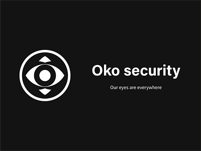 Oko security's logo branding logo