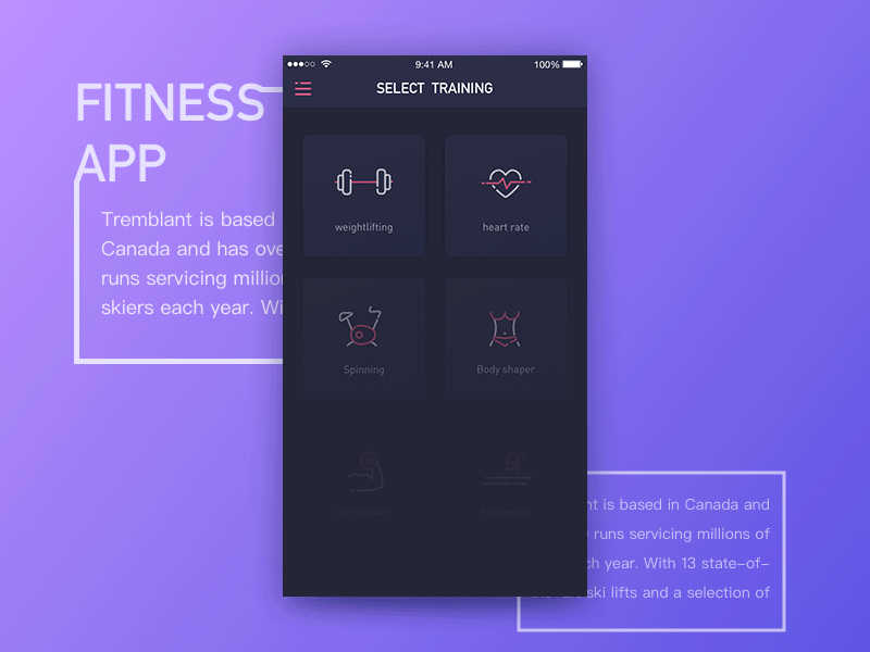 Fitness app 03GIF app bar fitness icon mp3 side sport