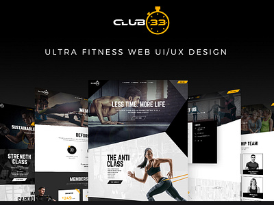 Web Design for Fitness GYM branding fitness gym landing page luxury user experience web design