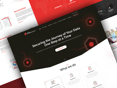 UI/UX Design for Security Company cyber illustration landing page secure security uiuxdesign web design