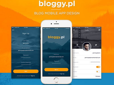 Blog Mobile App Design blog mobile app mobile app design uiuxdesign