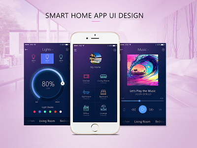 Smart Home App Concept mobile app design smart home uiuxdesign