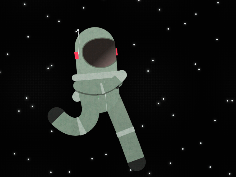 Running Cosmonaut animation astronaut character cosmonaut gif motion run cycle running slow stars universe