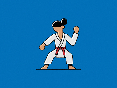 Karate 2d adobe character characterdesign design illustration illustrator karate olympics