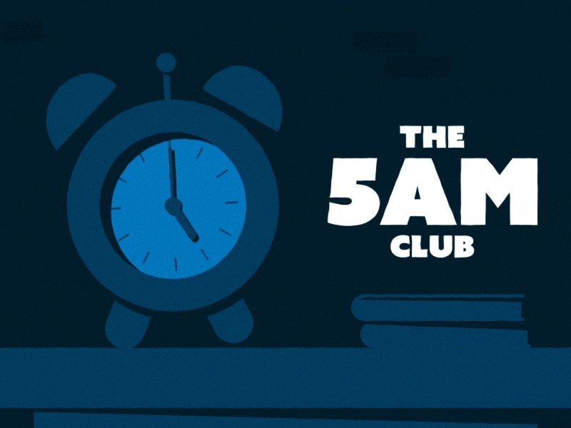 The 5am Club 5am alarm alarm clock animation awake bed bed time bedroom books clock club morning ring the5amclub wakeup