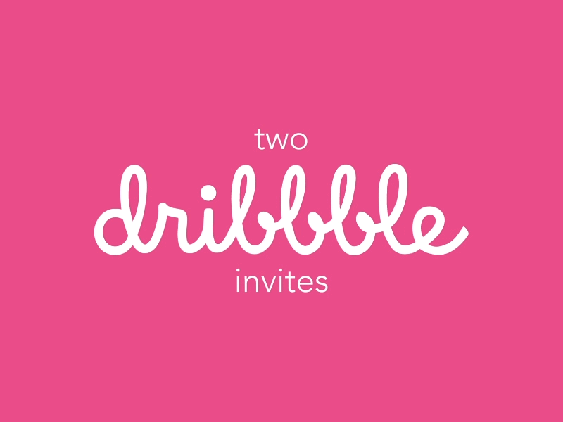 Dribbble Invite 2d after effects animation design draft dribbble dribbble invite giveaway invite giveaway invites loop motion graphics