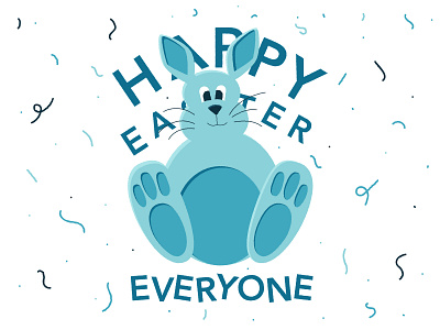 Happy Easter celebration design doodle drawing easter happy happy easter hare illustration art party rabbit sketch