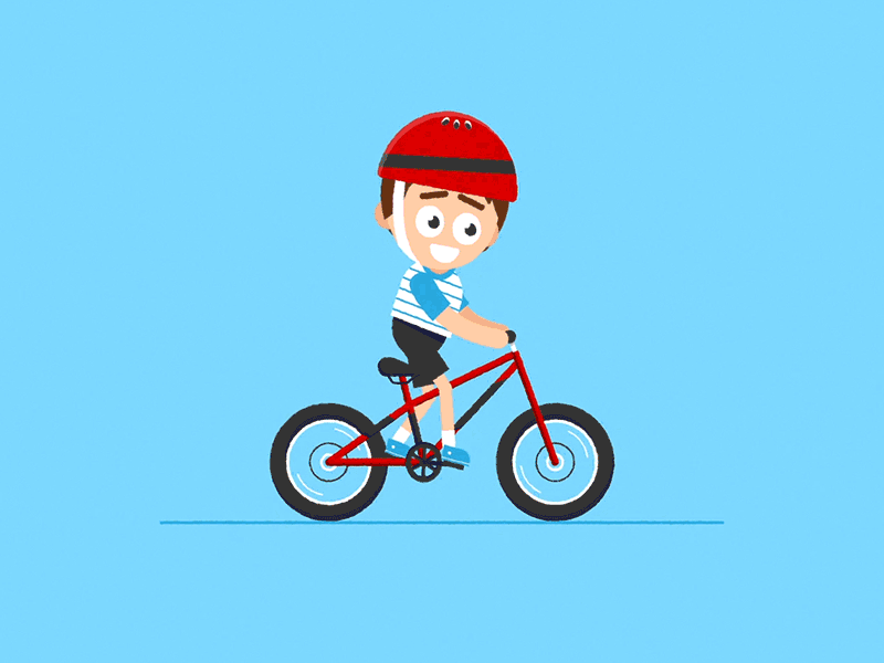 Bike Jump 2d adobe after effects animation bike bmx character character animation characterdesign cycling exercise illustration illustrator jump motion graphics offroad rubberhose stunt trick tricks